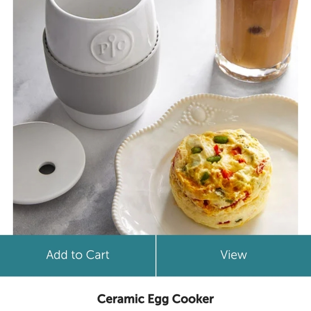 The Pampered Chef Ceramic Egg Cooker